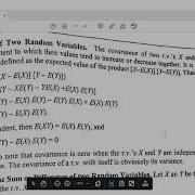 Covariance Of Two Random Variables Mathematical Statistics Maqsood Ali Abbas