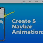 Create 5 Responsive Navbar Menu Animations Using CSS Keyframes
