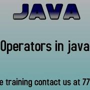 Operators In Java In Hindi