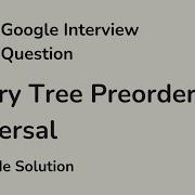 Binary Tree Preorder Traversal Google Interview Questions LeetCode 144 Solution C