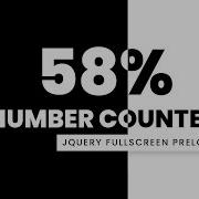 Fullscreen Number Counter Preloader Html CSS And JQuery