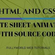 CSS SPRITE SHEET ANIMATION CSS Animations HTML And CSS Tutorials