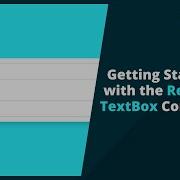 Getting Started With The React TextBox Component