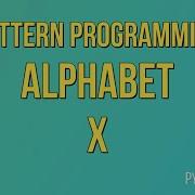 Write A Python Program To Print Alphabet Pattern X Pattern Programming Python Projects