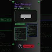 Send Button With Hover Click Animation HTML CSS Only Htmlcss Coding Shorts