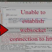 Unable To Establish Web Socket Connection To Http Selenium Java