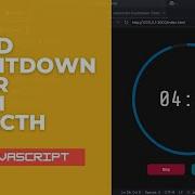 Create A Sleek Countdown Timer With Animated Progress Circle Object Oriented JavaScript Tutorial