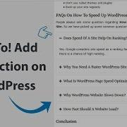 How To Add An FAQ Section On WordPress Website
