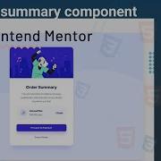 Order Summary Component HTML CSS Desafío Frontend Mentor