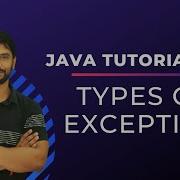 Types Of Exception Exception Handling Java Programming In Hindi
