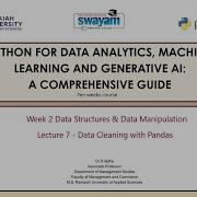 WEEK 2 LECTURE 7 DATA CLEANING WITH PANDAS