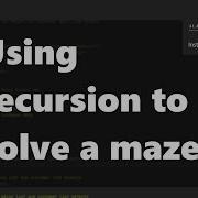Java 2 Spring 2020 Chapter 12 Maze Recursion Example