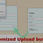 How To Customize Input File Button Tag Custom Upload Button In Html
