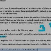 12 Ch 8 Classes And Object In Java Room Program Explain Textbook Theory S7