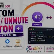 Custom Mute Unmute Button In Storyline 360 Free JavaScript Using JavaScript In Storyline