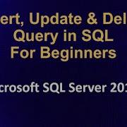 Insert Update And Delete Query In Sql Server Database For Beginners