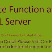 DeepTechSupport Step By Step SQL Server Lesson 9 DateAdd Function