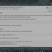 Linear Regression With Python Statsmodels