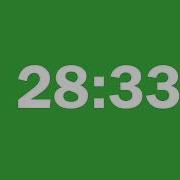 40 Minute Countdown Timer Green Screen No Music Ticktock