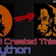 Drawing Hanuman Ji In Python Using Pydroid Python Turtle Python Programming Hanuman Graphics