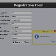 How To Validate Registration Form In Java Netbeans