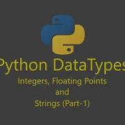 Introduction To Python Basics Of Data Types Integers Floating Points And Strings