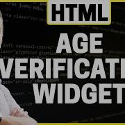 How To Add Age Verification To HTML Website