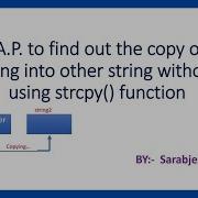 C Program To Copy One String To Another String Without Using Strcpy String Function C Program