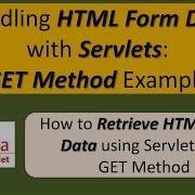 Handling HTML Form Data With Servlets GET Method Example Servlets