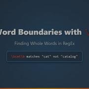 Mastering Word Boundaries In Regex B Find Exact Matches