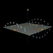 2d Vector Field With Curl Vectors Shown