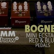 Bogner Mini Ecstasy Red Blue Overdrive Pedals At Winter NAMM 2018