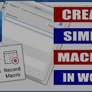 Create Simple Macros In Word Microsoft Word Tutorials