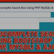 Autocomplete Search Record From Database Using Bootstrap 4 PHP MySQLi Ajax