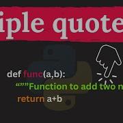 Triple Quotes In Python Programming Tutorials