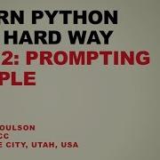 Learn Python The Hard Way Ex 12 Prompting People