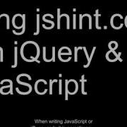 Using JsHint