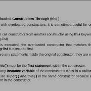 This To Call Overloaded Constructors