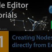 Node Editor Tutorial 51 How To Create Node Directly From Edge