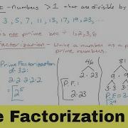 Finding The Prime Factorization Of A Number
