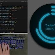 ASMR Programming Canvas Animated Clock Using Html CSS Javascript No Talking