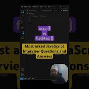 Map Vs FlatMap Most Asked JavaScript Interview Questions And Answers Shorts Coding Javascript