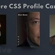 CSS Responsive Profile Cards Hover Effects Html CSS