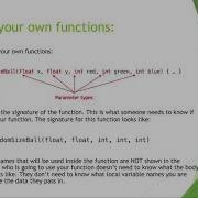 COMP1010 Functions With Parameters