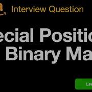 Leetcode 1582 Special Positions In A Binary Matrix