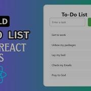 Build This React To Do List App In 20 Minutes React Todo List App Tutorial