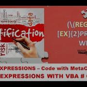 6 RegEx With VBA Writing Real Codes Using Meta Characters In RegEx Pattern