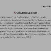 MapPoint Excel GeoAdressValidation