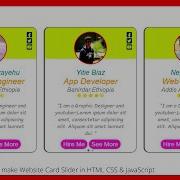How To Make Website Card Slider In HTML CSS JavaScript