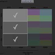 Colored Line Pairs Color Space And Monitor Test Pattern Suite